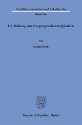 Die Haftung von Einigungsstellenmitgliedern. - Naemi Groh