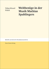 Weltbez&uuml;ge in der Musik Mathias Spahlingers - Tobias Eduard Schick