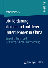 Die Förderung kleiner und mittlerer Unternehmen in China - Antje Heinrich