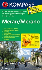 KOMPASS Stadtplan Meran/Merano 1:8.000