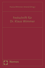 Festschrift f&uuml;r Dr. Klaus Wimmer - 