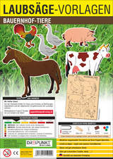 Laubs&auml;ge-Vorlagen Bauernhof-Tiere