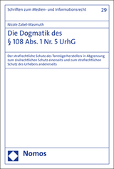 Die Dogmatik des &sect; 108 Abs. 1 Nr. 5 UrhG - Nicole Zabel-Wasmuth