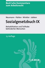 Sozialgesetzbuch IX - Dirk Neumann, Ronald Pahlen, J&uuml;rgen Winkler, J&uuml;rgen Jabben, Hermann Wilrodt, Otfried Gotzen