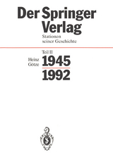 Der Springer-Verlag - Heinz G&ouml;tze