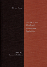 Gleichheit und Gleichma&szlig;. Equality and Equitability - Kirstin Bunge