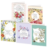 5er-Set Klappkarten &raquo;Beschwingte Gr&uuml;&szlig;e&laquo;