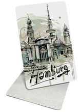 Fr&uuml;hst&uuml;cksbrettchen Hamburg Grafik - 