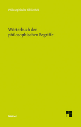 W&ouml;rterbuch der philosophischen Begriffe - 