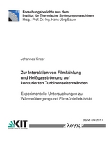 Zur Interaktion von Filmk&uuml;hlung und Hei&szlig;gasstr&ouml;mung auf konturierten Turbinenseitenw&auml;nden - Johannes Kneer