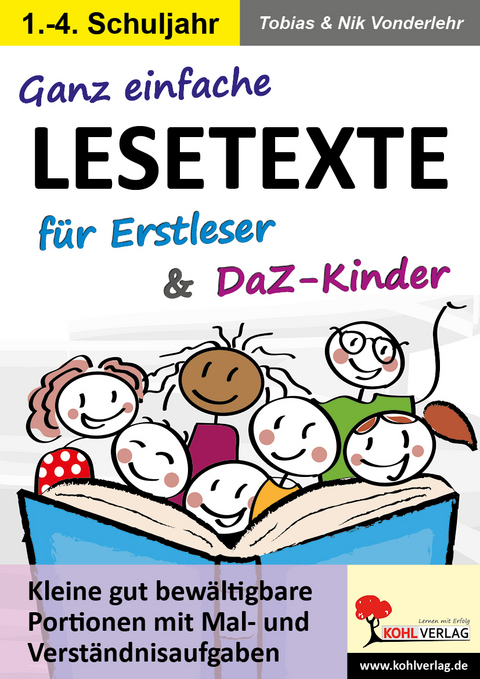 Ganz einfache Lesetexte für Erstleser und DaZ-Kinder - Tobias Vonderlehr, Nik Vonderlehr