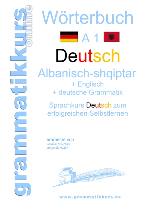 W&ouml;rterbuch Deutsch - Albanisch - Englisch A1 - Marlene Schachner