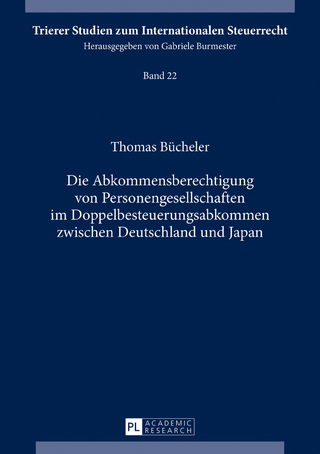 Die Abkommensberechtigung von Personengesellschaften im Doppelbesteuerungsabkommen zwischen Deutschland und Japan