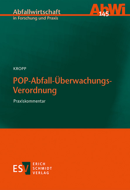 POP-Abfall-&Uuml;berwachungs-Verordnung - Olaf Kropp
