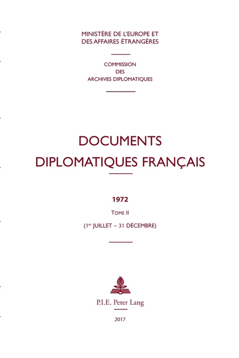 Documents Diplomatiques Fran&ccedil;ais - 