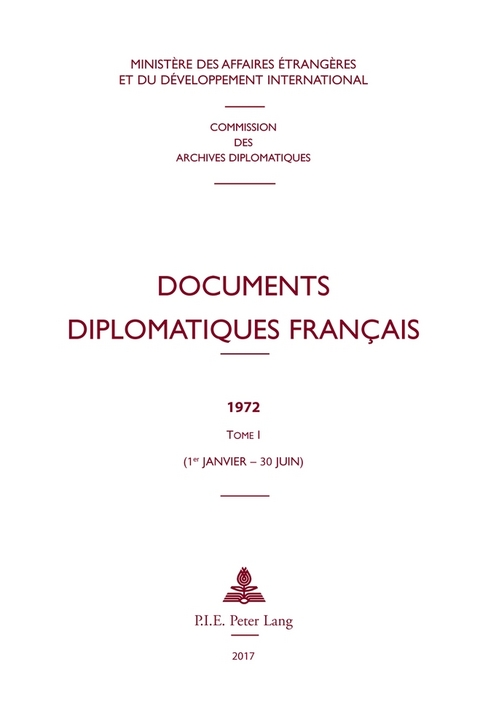 Documents Diplomatiques Fran&ccedil;ais - 