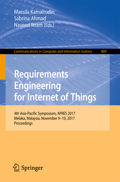 Requirements Engineering for Internet of Things - 