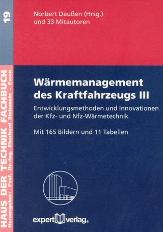 Wärmemanagement des Kraftfahrzeugs / Wärmemanagement des Kraftfahrzeugs, III: