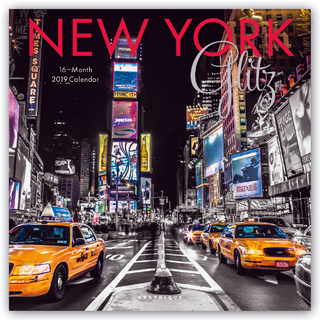 NEW YORK GLITZ 2019 SQUARE WALL CALENDAR