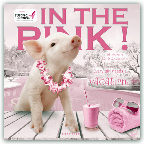 In the Pink - Gl&uuml;cksschweine 2019 - 16-Monatskalender
