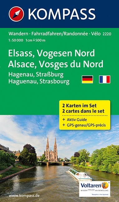 KOMPASS Wanderkarte Elsass - Vogesen Nord - Alsace - Vosges du Nord - 