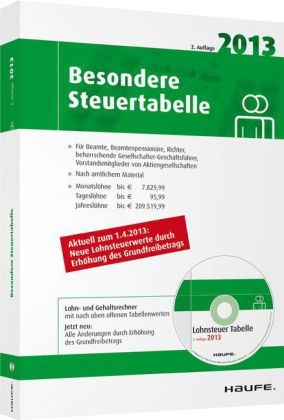 Besondere Steuertabelle 2013