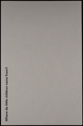 Woher kommen die kleinen Kinder?