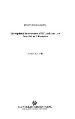 The Optimal Enforcement of EC Antitrust Law