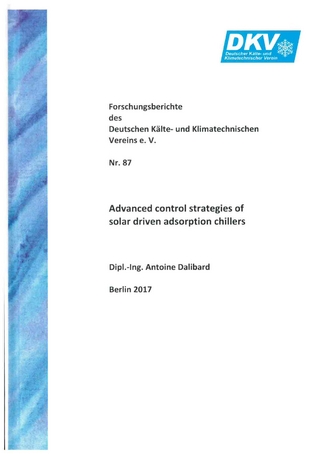 Advanced control strategies of solar driven adsorption chillers