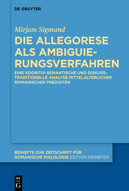 Die Allegorese als Ambiguierungsverfahren - Mirjam Sigmund