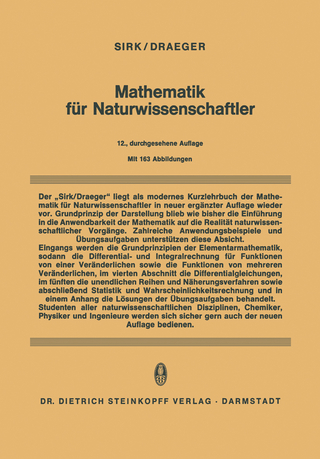 Mathematik für Naturwissenschaftler