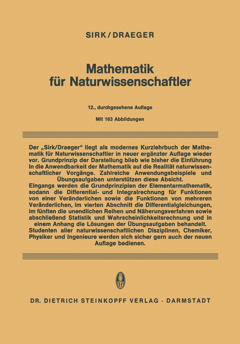 Mathematik f&uuml;r Naturwissenschaftler - H. Sirk