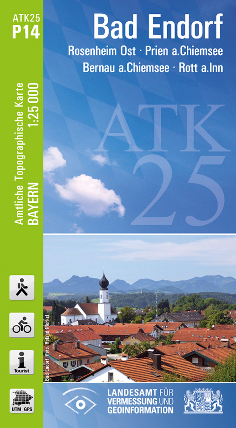 ATK25-P14 Bad Endorf (Amtliche Topographische Karte 1:25000) - Breitband und Vermessung Landesamt f&uuml;r Digitalisierung  Bayern