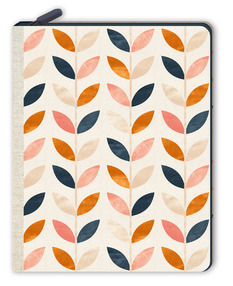 Notizbuch mit Rei&szlig;verschluss - Bl&auml;tterrauschen