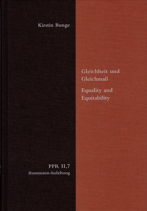 Gleichheit und Gleichma&szlig;. Equality and Equitability - Kirstin Bunge
