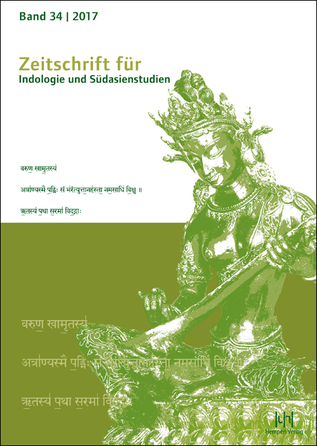 Zeitschrift f&uuml;r Indologie und S&uuml;dasienstudien, Band 34 (2017) - 