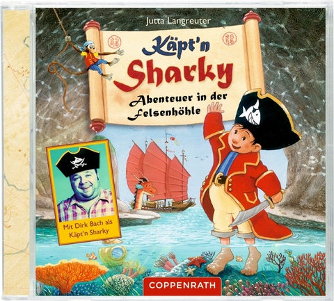 CD: K&auml;pt'n Sharky - Abenteuer in der Felsenh&ouml;hle - Jutta Langreuter