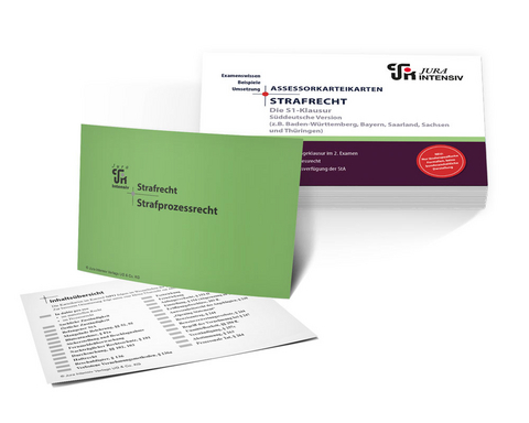 Assessor Karteikarten Strafrecht S&uuml;d - Dirk Schweinberger