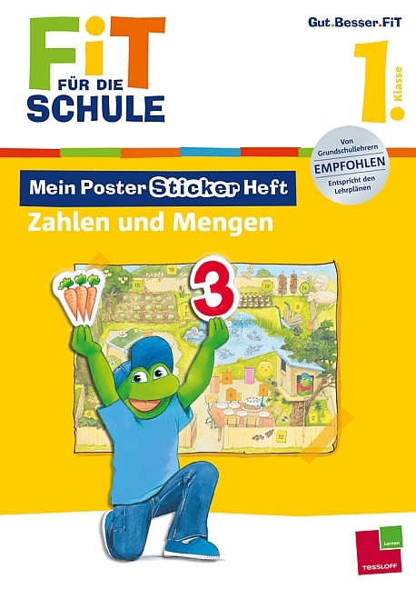 Fit f&uuml;r die Schule: Mein Poster-Sticker-Heft. Zahlen und Mengen 1. Klasse - Sabine Schwertf&uuml;hrer