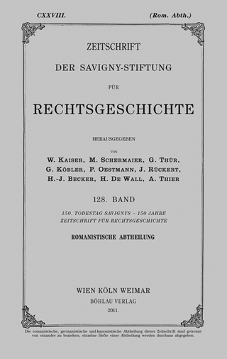 Zeitschrift der Savigny-Stiftung für Rechtsgeschichte