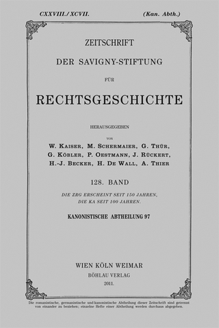 Zeitschrift der Savigny-Stiftung für Rechtsgeschichte / Zeitschrift der Savigny-Stiftung für Rechtsgeschichte