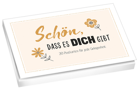 Sch&ouml;n, dass es dich gibt - Postkartenbuch