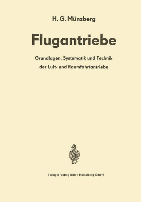 Flugantriebe - H. G. M&uuml;nzberg
