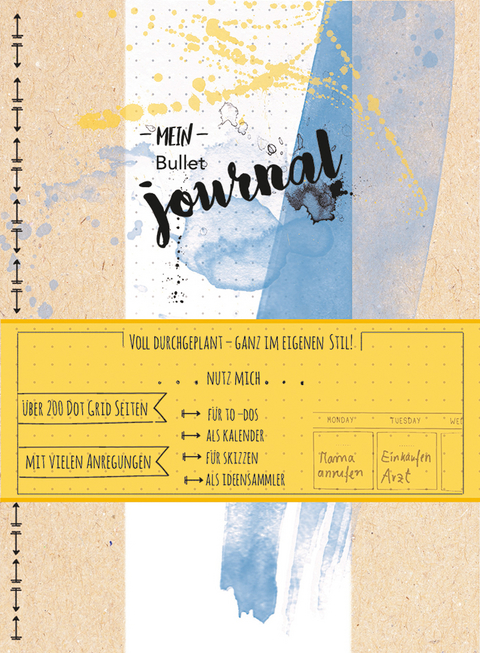 Mein Bullet Notizbuch - Watercolor blau