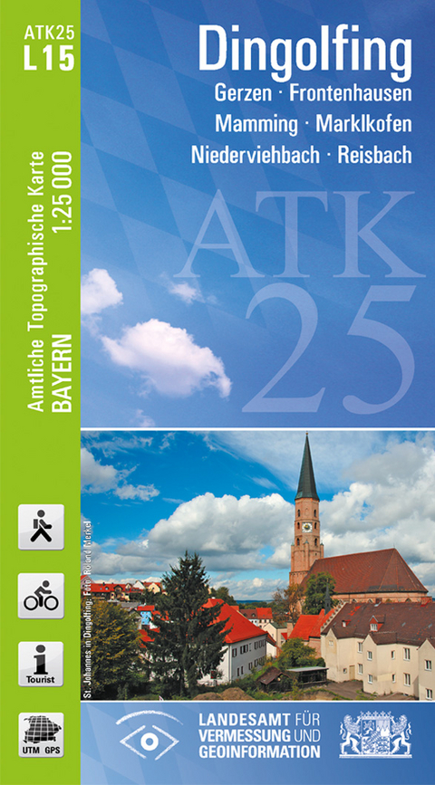 ATK25-L15 Dingolfing (Amtliche Topographische Karte 1:25000) - Breitband und Vermessung Landesamt f&uuml;r Digitalisierung  Bayern