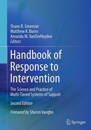 Handbook of Response to Intervention