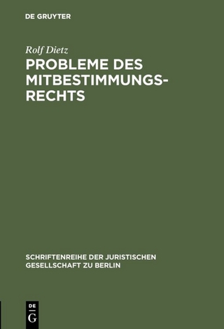 Probleme des Mitbestimmungsrechts