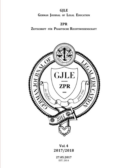 German Journal of Legal Education - 2017 / 2018 - Vol. 4 - Jan-Gero Alexander Hannemann