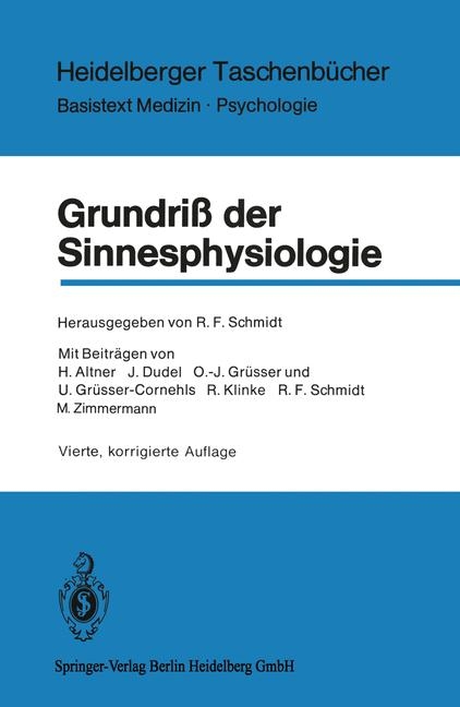 Grundri Der Sinnesphysiologie - 
