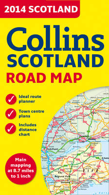 2014 Collins Map of Scotland -  Collins Maps